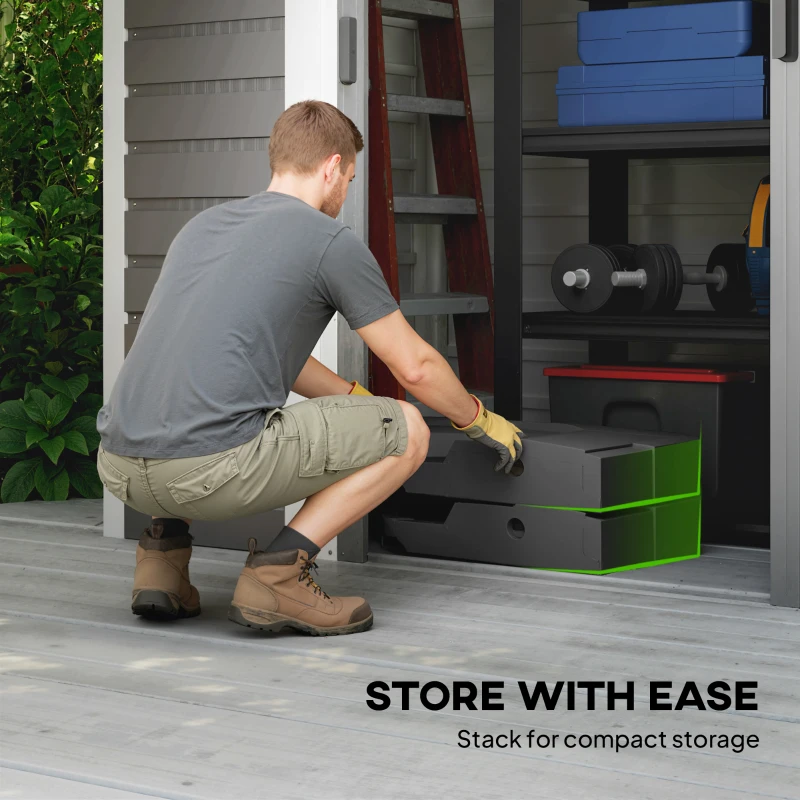 Outsunny Stojak na parasol 2-częściowy Wodoodporny Obciążniki, Stojak na parasol boczny