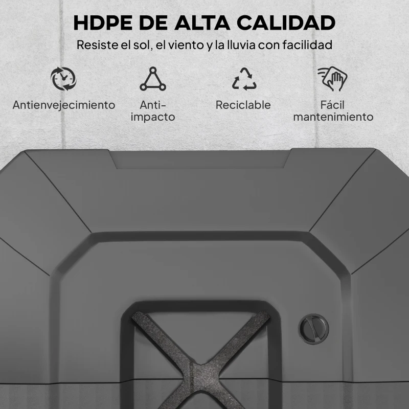 Outsunny Juego de 2 Pesas para Sombrilla, Bases para Sombrilla Rellenables 80 kg con Agua 80 kg o Mezcla de Agua y Arena 105 kg