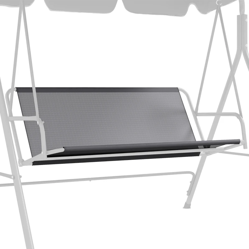 Outsunny Housse de rechange pour balançoire 2 et 3 places housse de siège de balançoire de jardin, 115 x 45 x 45 cm gris