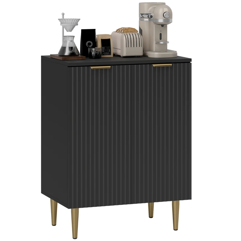 HOMCOM Adjustable Shelf Sideboard - Black