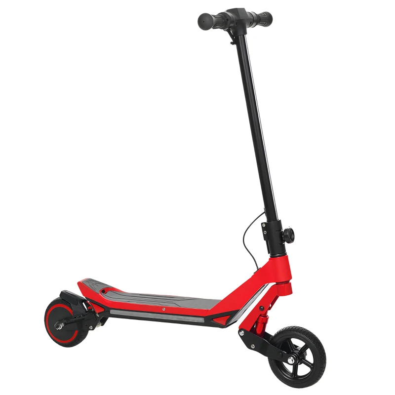 SPORTNOW Electric Scooter for Kids, Foldable E Scooter for Age Age 6+ with LED Display, RGB lights, Up to 16km/h, Red