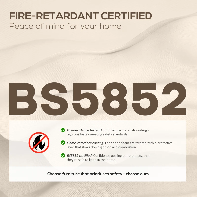 HOMCOM Two-Seater Leathaire Sofa - Light Brown