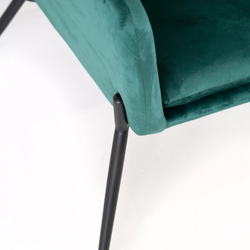 E-STYLO Poltrona moderna in velluto, ideale per arredare con eleganza soggiorni, salotti e zone living