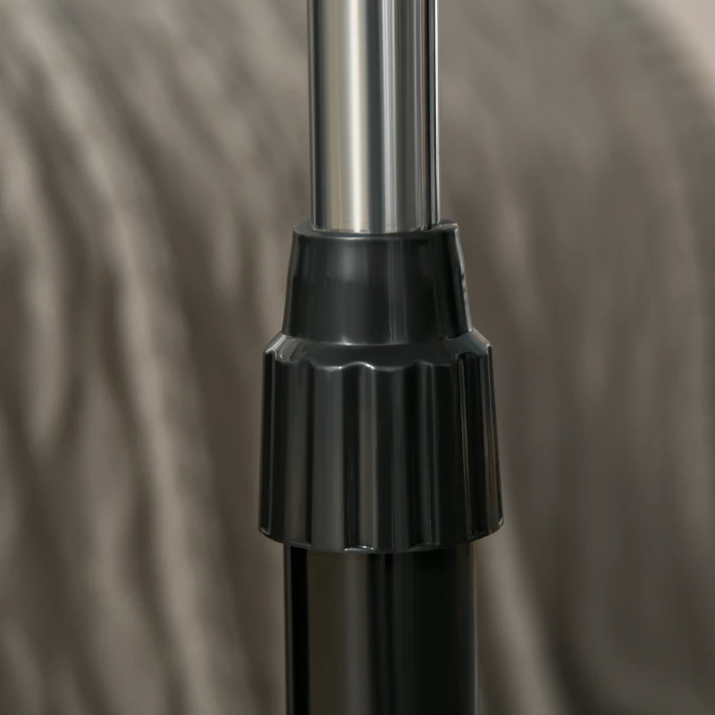 HOMCOM Ventilador de pé potente 45 W ajustável em altura 110-124 cm, controle remoto, 3 velocidades, oscilação e temporizador