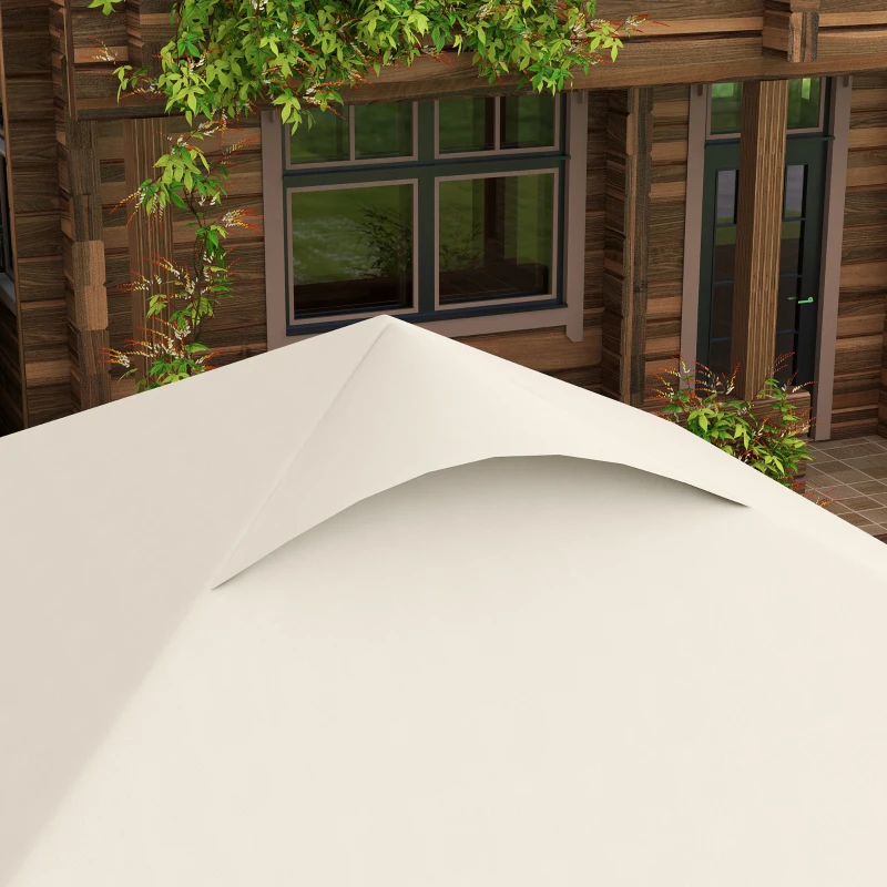 Outsunny Tenda 2,5 x 2,5 m barnum de jardim Pop-up dobrável altura ajustável Oxford anti-UV50+ estrutura em aço saco de transporte