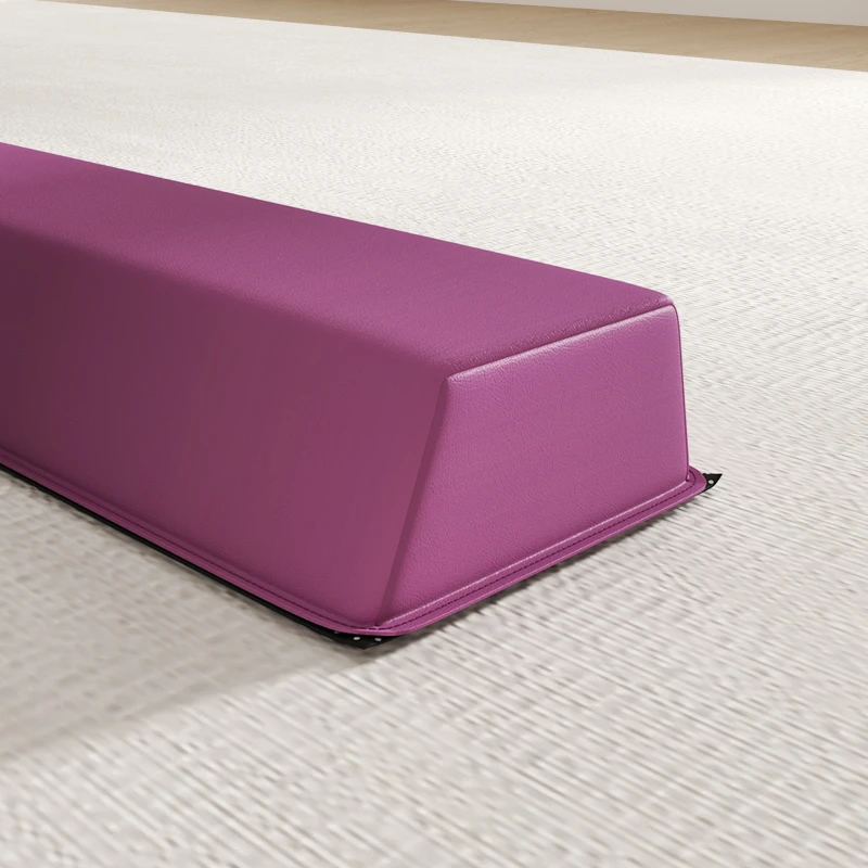 SPORTNOW Bârnă de gimnastică pliabilă bază antiderapantă, mâner de transport, 236 x 10/15 x 6,5 cm violet și roz