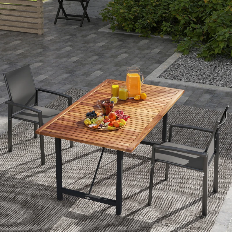 Outsunny Conjunto de 2 Cadeiras de Jardim Empilháveis de Exterior Respiráveis com Apoios de Braços Alumínio 56x58x89 cm Cinza Escuro