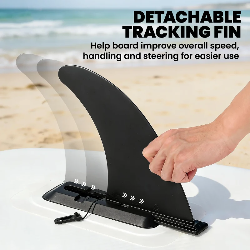 Outsunny Set Stand Up Paddling Gonflable 305cm SUP Board avec pagaie aluminium aileron amovible leash de cheville