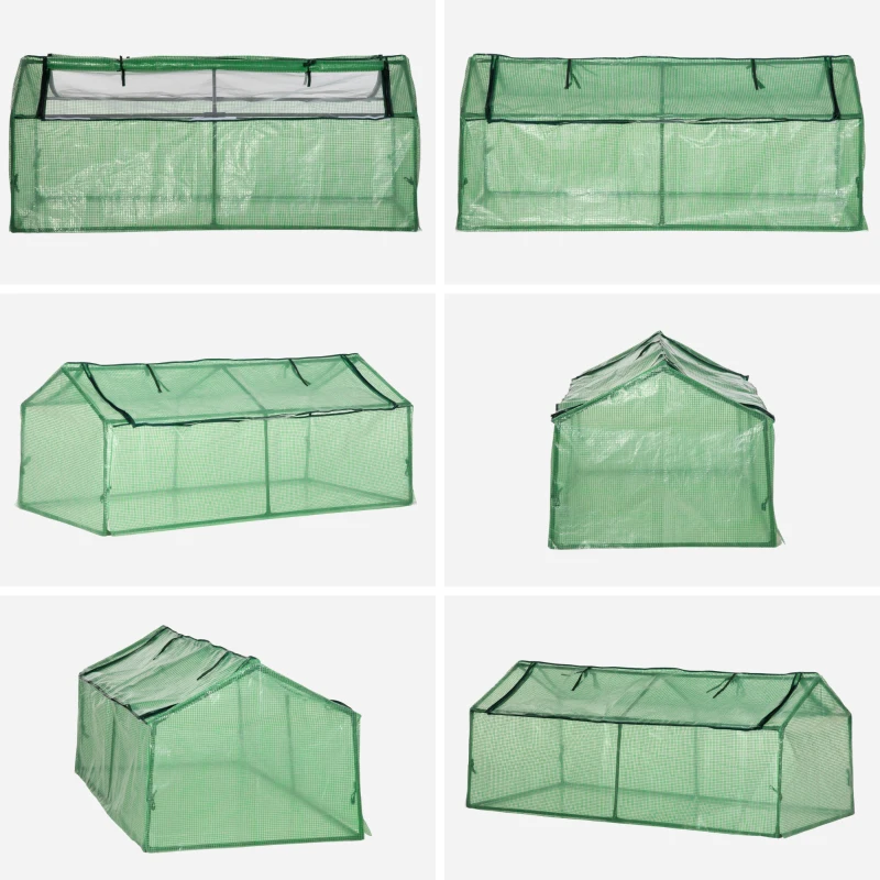 Outsunny Sera Mica 2 Niveluri – Balcon/Gradina, Cu PE Transparent