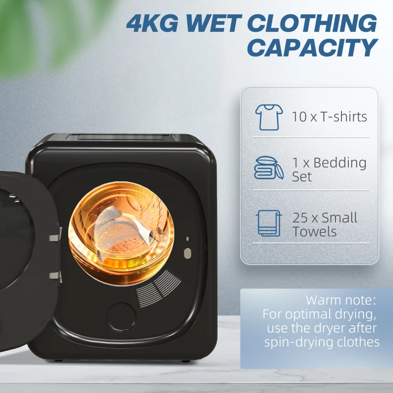 HOMCOM , stal nierdzewna, czarna