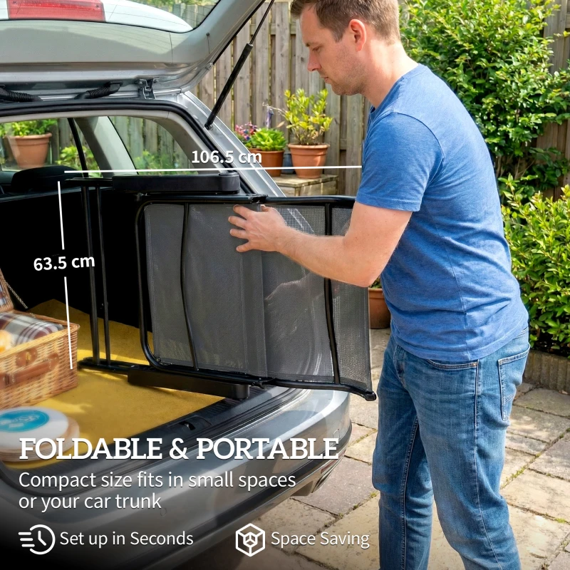 Outsunny Reclining Garden Chairs Set of 2, 5-Position Folding Sun Loungers with High Back, Retractable Footrest, Dark Grey