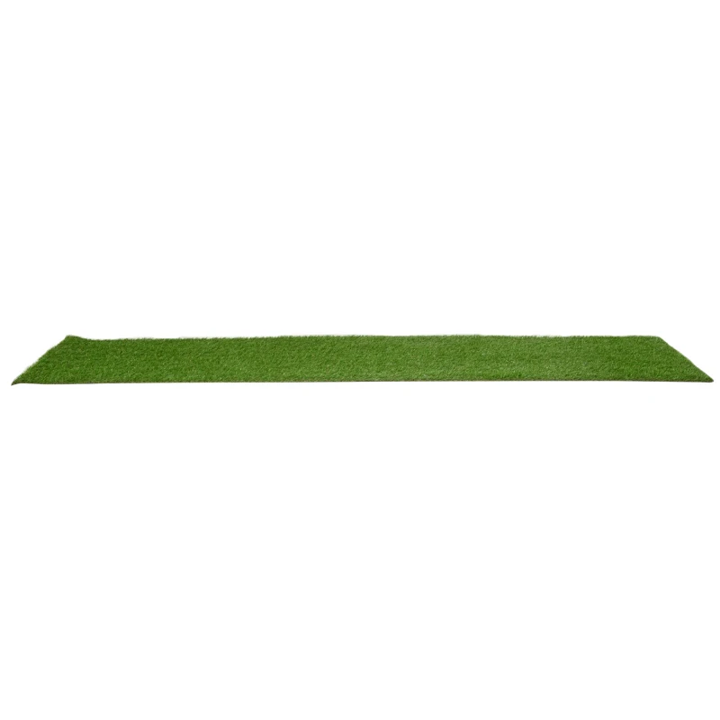 Outsunny Gazon sintetic artificial Mochetă pentru exterior/interior 3L x 1l m Iarbă înaltă densă 2,5 cm Verde