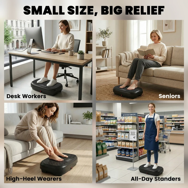 SPORTNOW Placă vibrațională cu 120 trepte de intensitate, 5 programe presetate, telecomandă, afișaj LED pentru tonifiere Negru