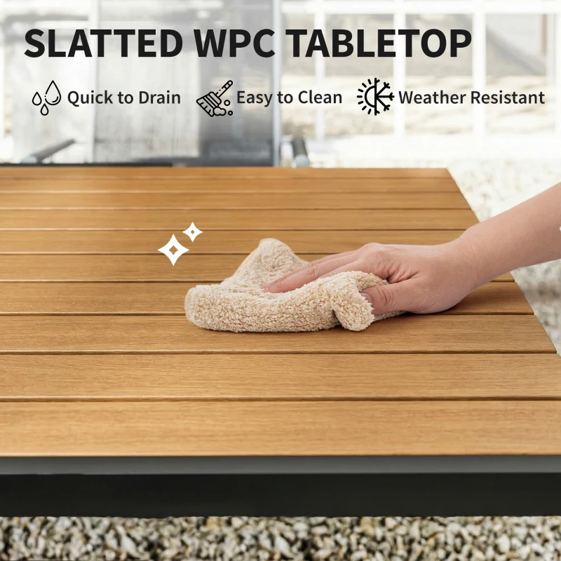 Outsunny 7 Seater Garden Furniture Set, Metal Garden Sofa Set with Cushions, Outdoor Furniture Conversation Sets, Khaki