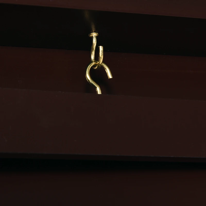 Frame box T-frame cadre pour maillot porte acrylique doublure interne feutre 60L x 7l x 80H cm marron