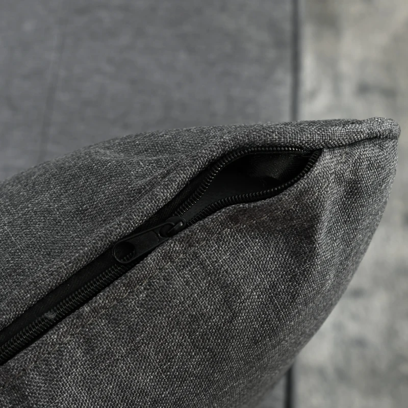 HOMCOM Convertible Single Sofa Bed, 3-in-1 Multi-Functional Sleeper Chair Bed with Magazine Pocket, Grey