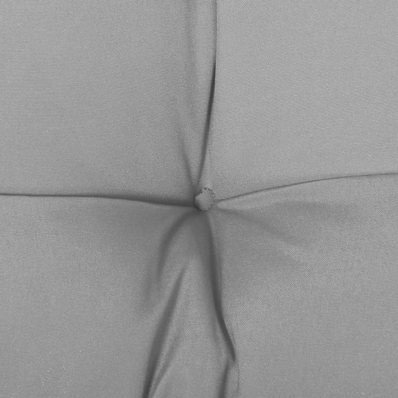 Outsunny Almofada para Banco de 2 Lugares para Interior e Exterior com 8 Botões para Cadeiras Sofás 110x48x8 cm Cinzento