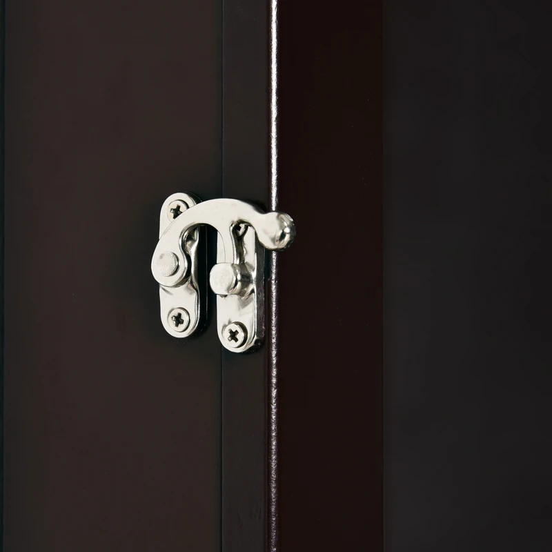 Frame box T-frame cadre pour maillot porte acrylique doublure interne feutre 60L x 7l x 80H cm marron