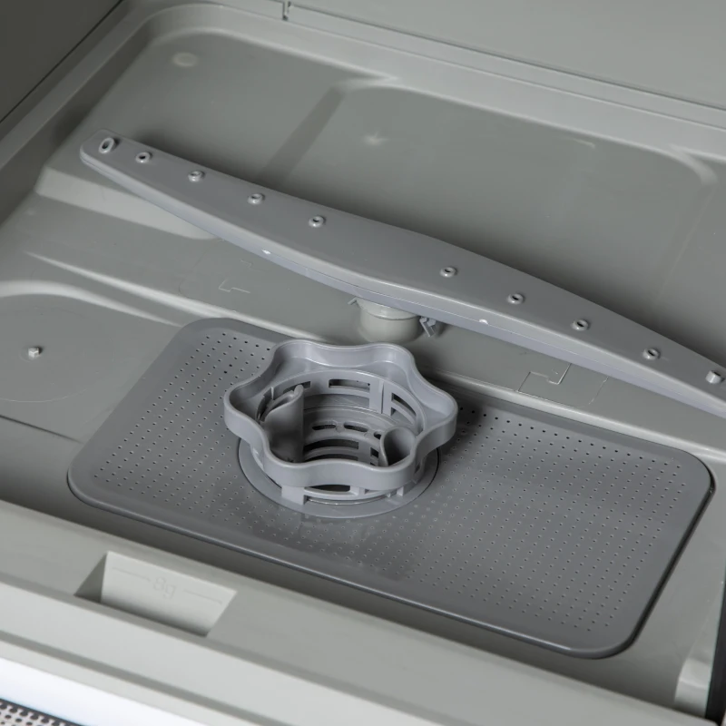 HOMCOM Six-Programme Countertop Dishwasher - White