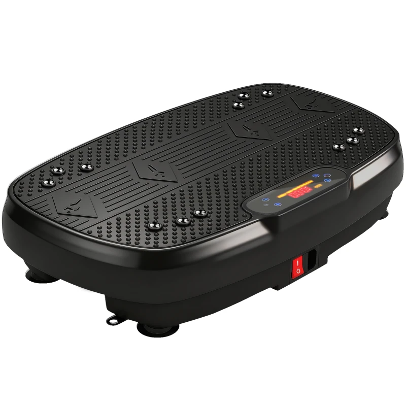 SPORTNOW Vibration Plate Exercise Machine with 120 Speed Levels, 5 Programs, Quiet Vibrating Plate with Resistance Bands