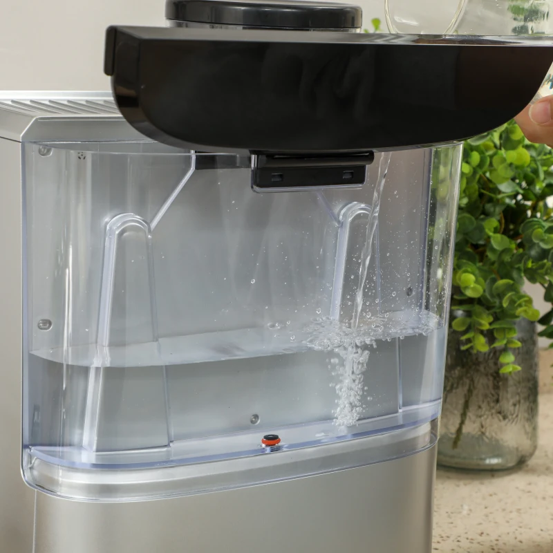 HOMCOM 15 Bar Coffee Machine with 15 Adjustable Grind Setting, Steamer and Complete Kit - Silver Colour