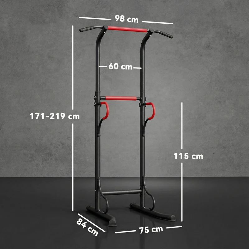 Homcom Bara Tractiuni Reglabila – Aparate Fitness, 120 kg(m-2)