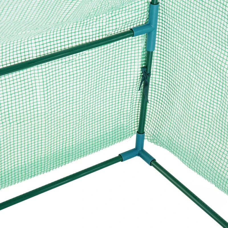 Outsunny sera gradina cu prelata, 270x90x90cm, verde