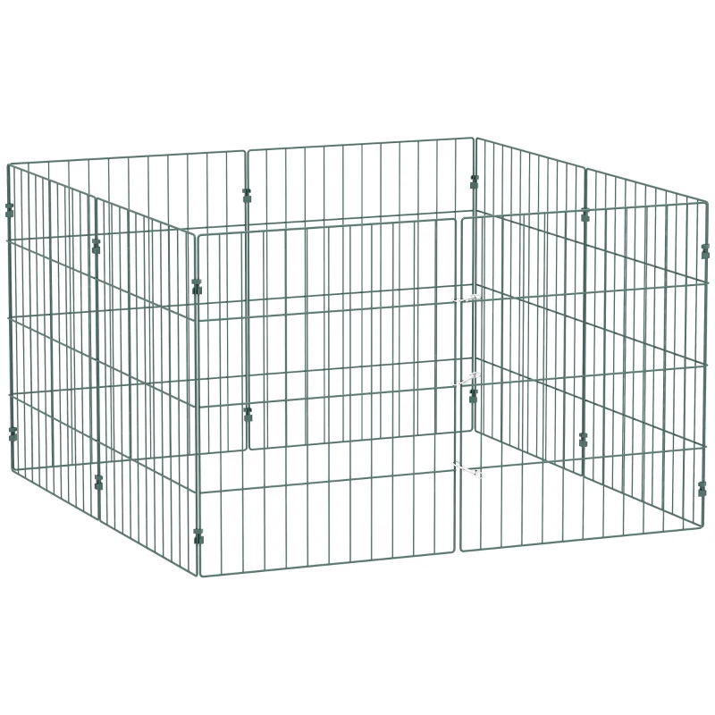 PawHut 8 Panel Pet Playpen for Small Dogs Indoor Outdoor 60 cm Height