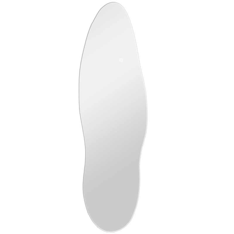 HOMCOM Espejo de Pared de Cuerpo Entero con Luces LED 120x40 cm con Iluminación de 3 Colores Función de Memoria Transparente