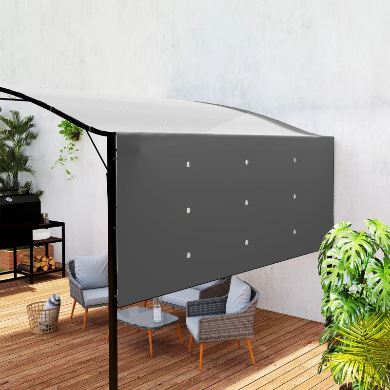 Outsunny Pawilon z Regulowanym Zadaszeniem Wodoodporny 3x2,5m Ciemnoszary