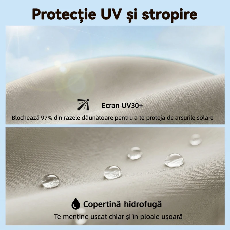 Outsunny Umbrelă de Grădină Inclinabilă 2x2 m cu 6 Spițe și Manivelă, din Metal și Poliester Gri Deschis