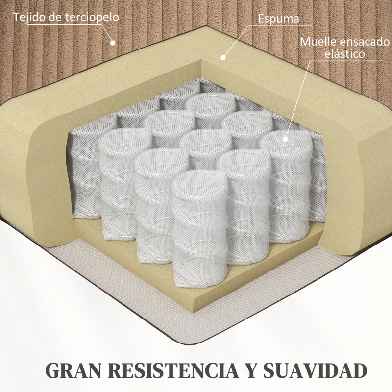 HOMCOM Sillón Relax Reclinable Eléctrico Levanta Personas con Mando a Distancia Puerto USB y Bolsillos Laterales Marrón