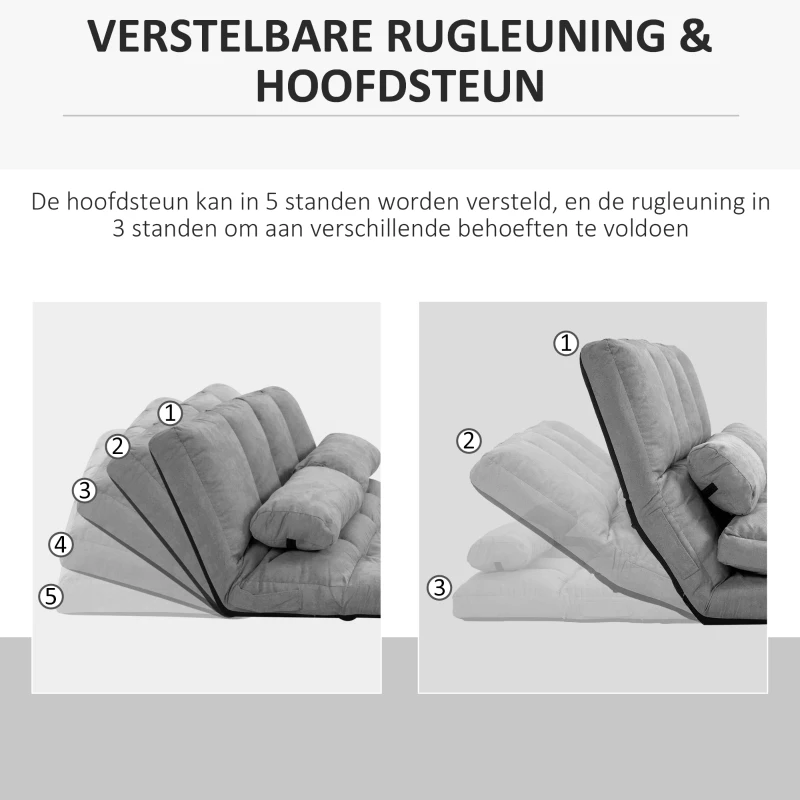 HOMCOM vloerstoel 2-in-1(m-7)