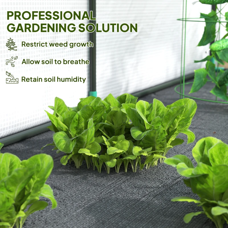 Szklarnia z półkami, rolowane drzwi, stalowa, zimowa