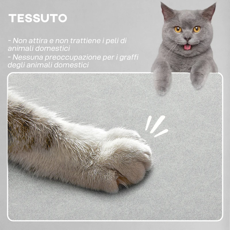 HOMCOM Poltrona Reclinabile con Poggiapiedi, Riscaldamento, 8 Punti Massaggio e 5 Modalità, Tessuto Vellutato, Grigio