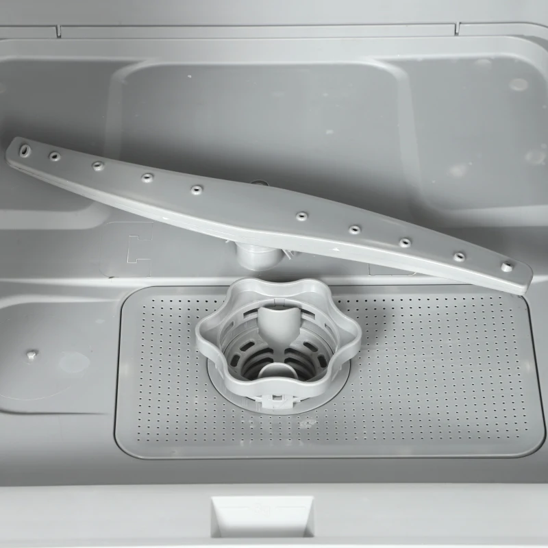 HOMCOM 6L Five-Mode Tabletop Dishwasher - White