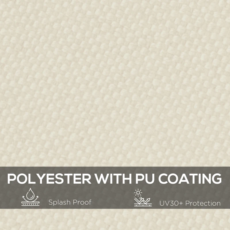 Outsunny Zastępczy Daszek do Markizy - z Płachtą Odporną na Warunki Atmosferyczne, 297 cm x 243 cm, Beżowy