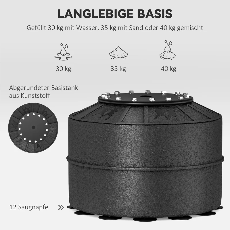 HOMCOM Boxsack Stehend mit Speedball, Reflexstange, Höhenverstellbar, für Erwachsene, 155-205cm, Schwarz