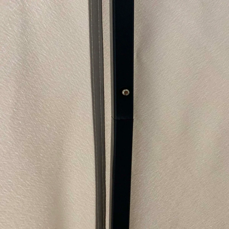 Outsunny Tonnelle barnum de jardin 3 x 3 m avec 4 parois latérales amovibles - toit avec évent - porte zippée - armature aluminium et acier - marron