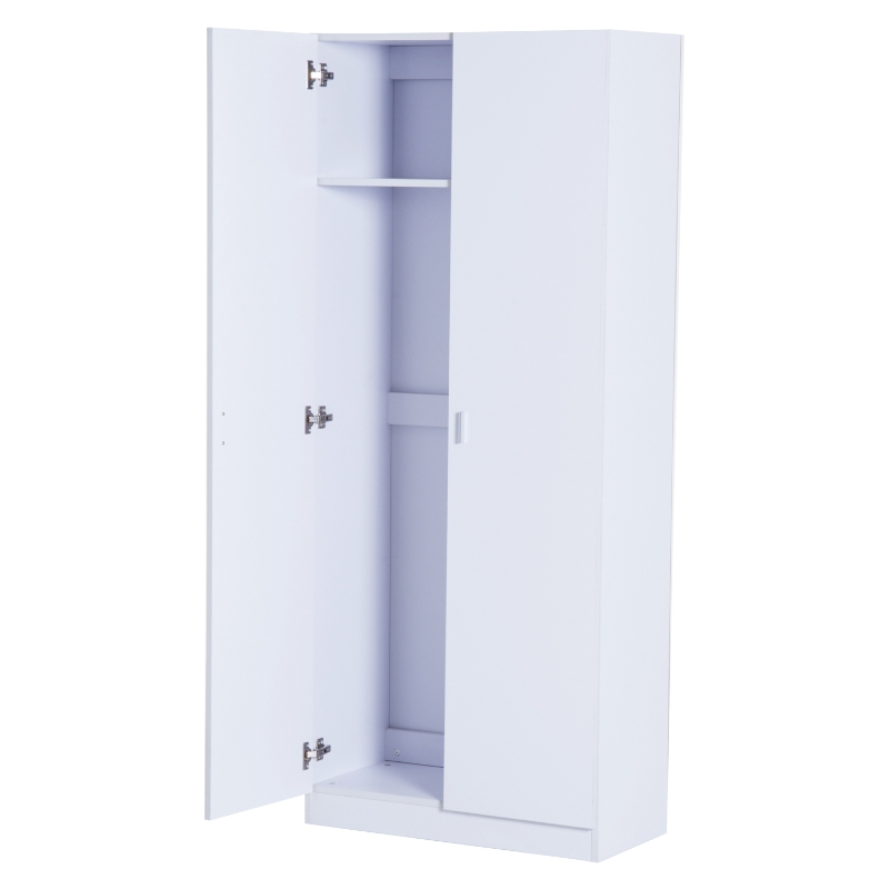 Homcom Armoire Haute Multi-Rangements en Bois 75 x 36 x 180 cm