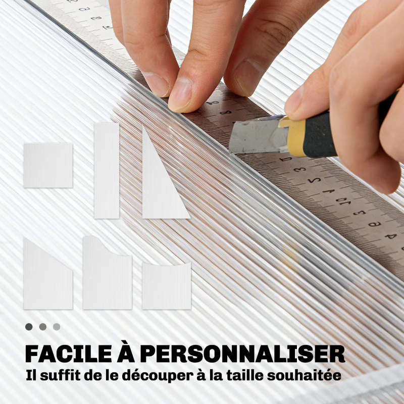 Outsunny 10 Plaques Alvéolaires en Polycarbonate 4 mm, UV Resistant, Panneau Alvéolaire Double de Serre, 120x60 cm, Transparent