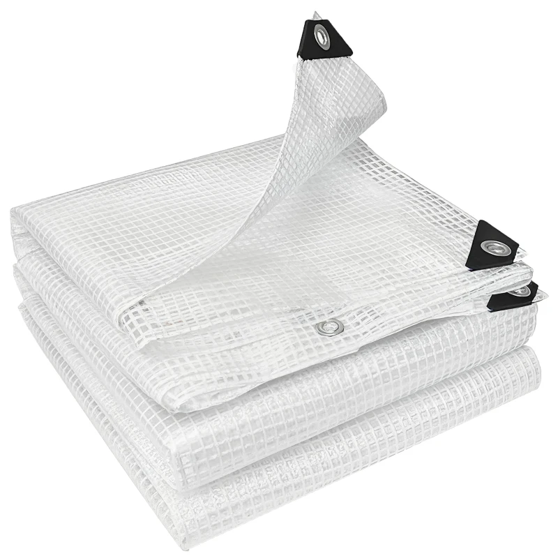 Outsunny Prelată impermeabilă 3 x 5 m, PE robust 140 g/m², rezistentă la rupere