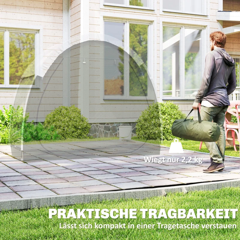 Outsunny Fahrradzelt für 2 Fahrräder Fahhrradgarage mit Belüftung UPF50+ Wasserdicht 210D Oxford 200 x 80 x 170 cm