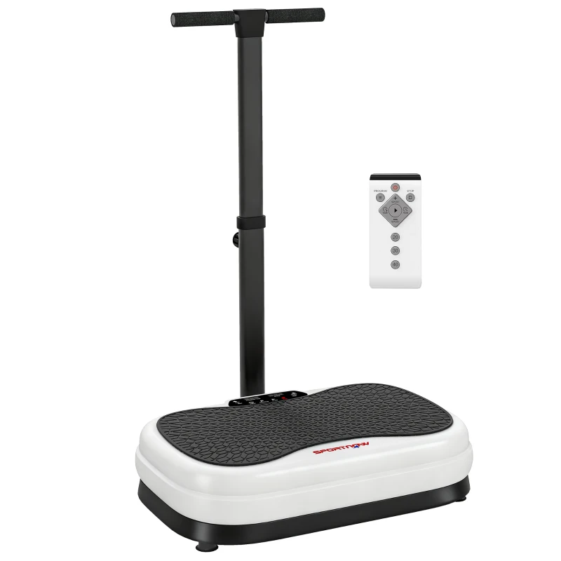 SPORTNOW Vibration Plate, with Adjustable/Removable Handle, Preset Modes, 50 Speeds