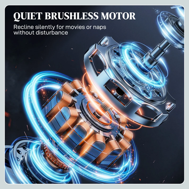 HOMCOM Electric Massage Recliner Armchair with Vibration, Heat, Whisper-Quiet Motor, Memory Function, Fleece Power Reclining Chair with Spring Pack, USB Port, Footrest, Side Pocket, Cup Holders, Grey