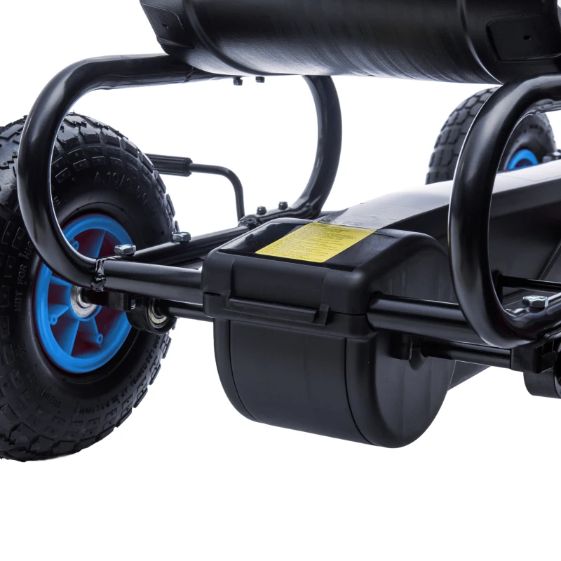 Homcom Go Kart Pedale Copii – Scaun Reglabil, Roti & Frana de Mana