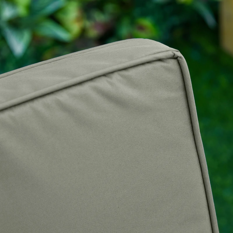 Outsunny Zestaw 2 poduszek na krzesła, 56 x 52 cm, z zamkiem, do sofy