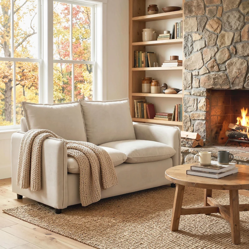 HOMCOM Canapea compactă mică