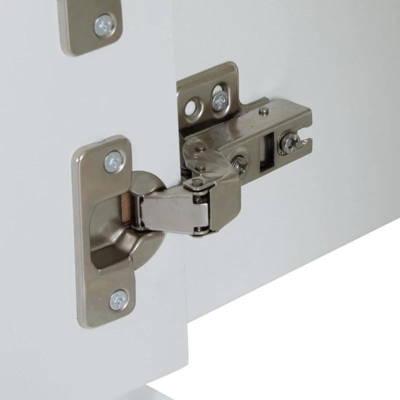 Mobile TV moderno con motivo a nido d'ape e ripiani portaoggetti, 180x40x41 cm, Bianco