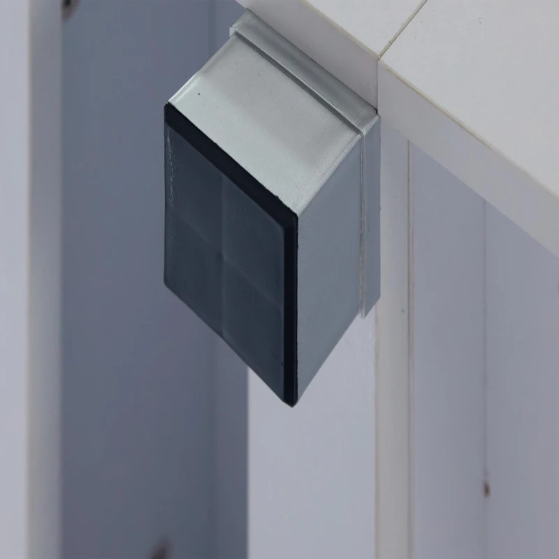 Tavolino da salotto a LED con controllo tramite app Bluetooth, piano in vetro e design cavo, 100x50x35 cm, Bianco